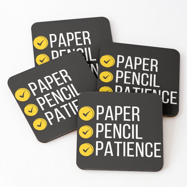 Item preview, Paper, Pencil, Patience- Check designed and sold by TeachingEdition.