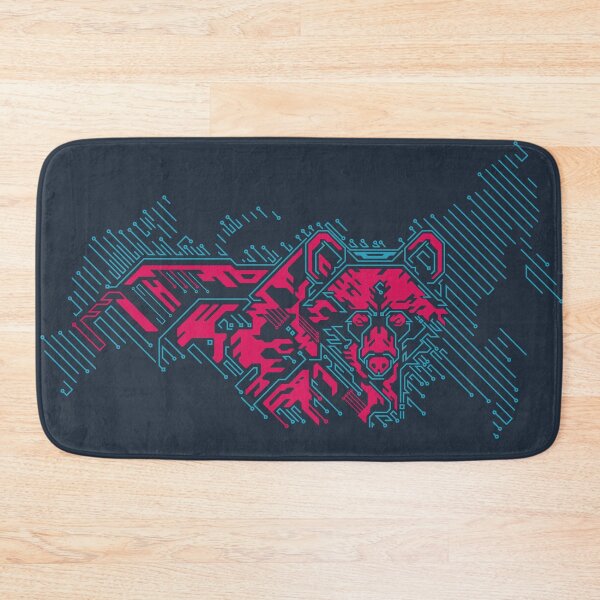 Item preview, Russia map grizzly bear designed and sold by NiamLab.