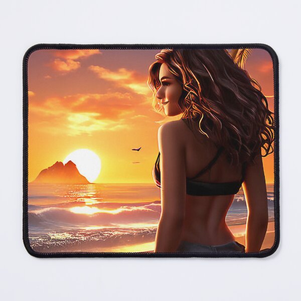 Item preview, Sunset Serenity with Beautiful Girl designed and sold by nipunab.