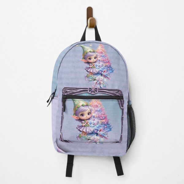 Item preview, Cute Christmas elf in delicate purple colors designed and sold by nicky2342.