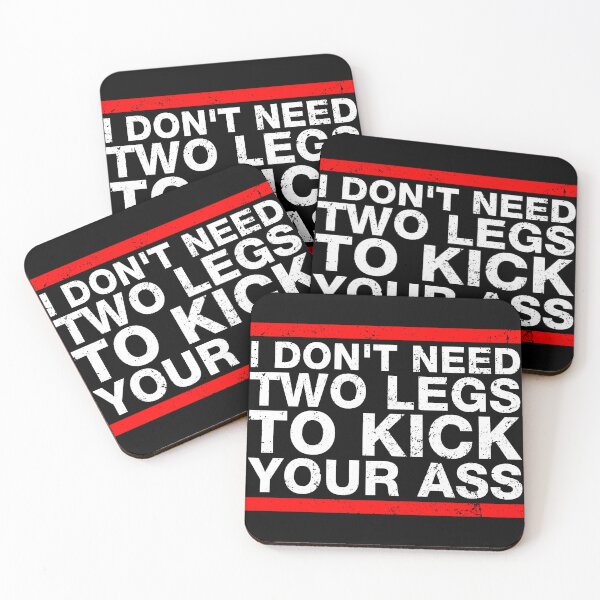 Item preview, I Dont Need Two Legs To Kick Your Ass - Funny Leg Amputation Support designed and sold by viunziameriza.