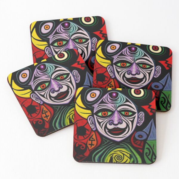 Item preview, Abstract Colorful Face Art  designed and sold by TheDarkWardrobe.
