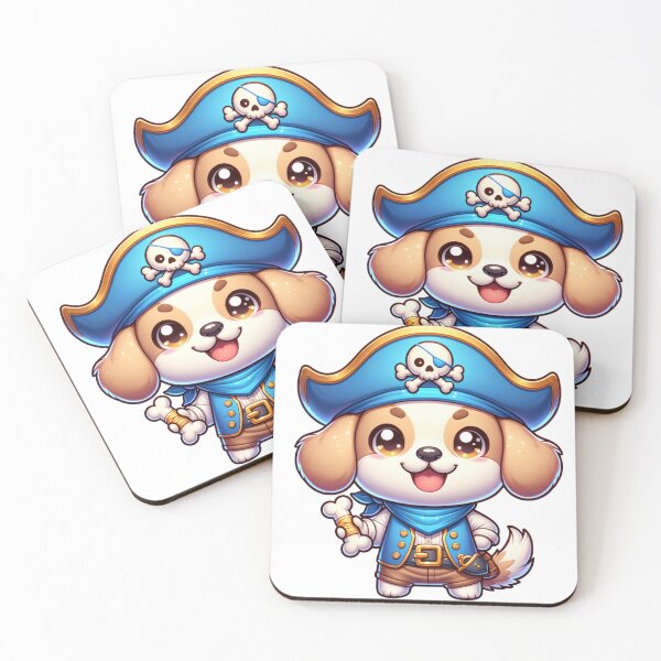Item preview, Cute Kawaii Pirate Dog designed and sold by Redblackman.