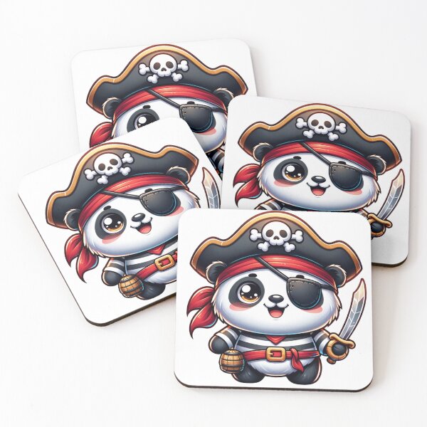 Item preview, Cute Kawaii Pirate Panda designed and sold by Redblackman.