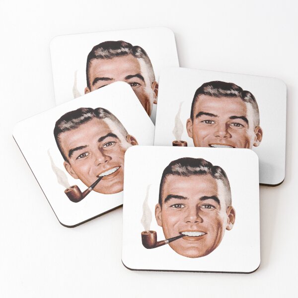 Item preview, 1950s white Guy Dad with Pipe designed and sold by PIXEL POP DESIGNS - Beyond the Norm!.