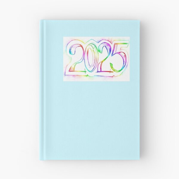 Item preview, 2025 colorful rainbow drawing lettering | 2025 number year handlettering designed and sold by lausn.