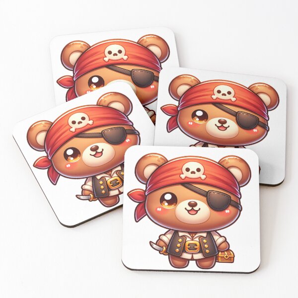 Item preview, Cute Kawaii Pirate Bear designed and sold by Redblackman.