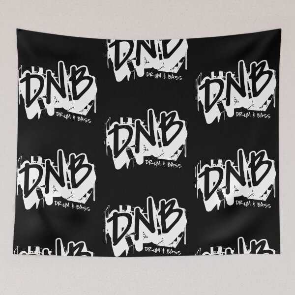 Item preview, DNB - Drum and bass Graffiti Treat (white)  designed and sold by Discothreadz.