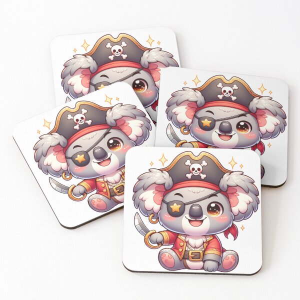 Item preview, Cute Kawaii Pirate Koala Bear designed and sold by Redblackman.
