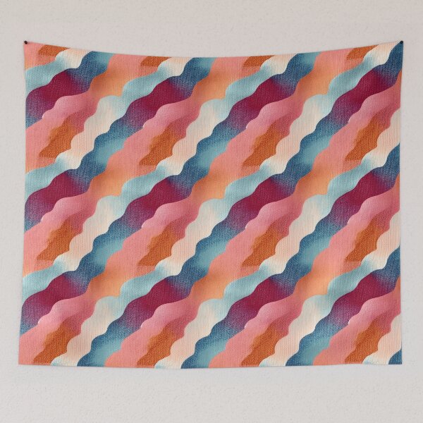 Item preview, Textured seamless wavy colorful Pattern  designed and sold by creativekrish.