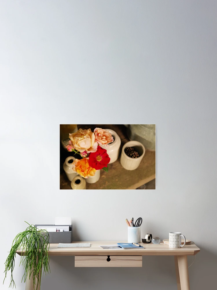 Thumbnail 2 of 3, Poster, Rustic Roses designed and sold by Fay Freshwater.
