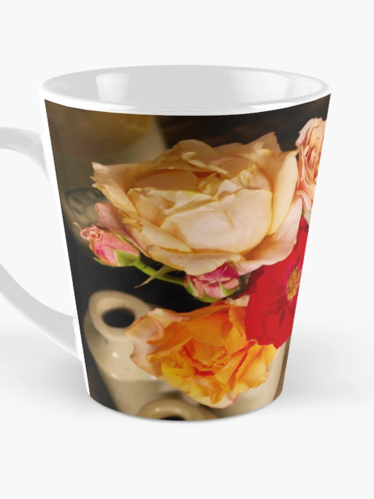 Thumbnail 3 of 4, Coffee Mug, Rustic Roses designed and sold by Fay Freshwater.