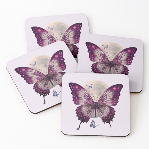 Item preview, Butterfly and the moon designed and sold by AldeaPod.