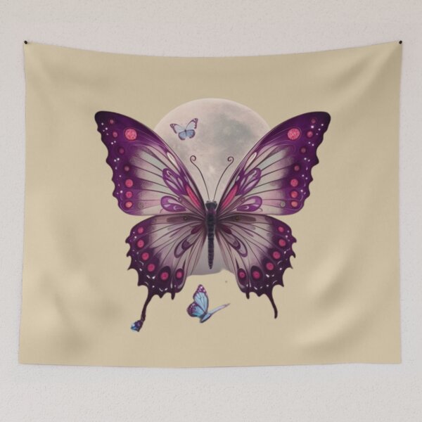Item preview, Butterfly and the moon designed and sold by AldeaPod.