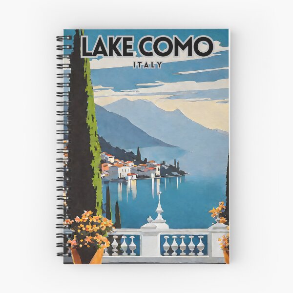 Item preview, Lago di Como Italia Retro Travel Art designed and sold by ZionPosteria.