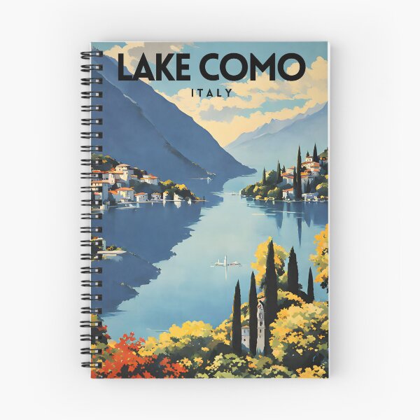 Item preview, Lago di Como Italia Retro Travel Poster designed and sold by ZionPosteria.