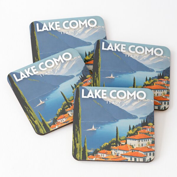 Item preview, Lake Como Italy Minimal Travel Art Poster designed and sold by ZionPosteria.