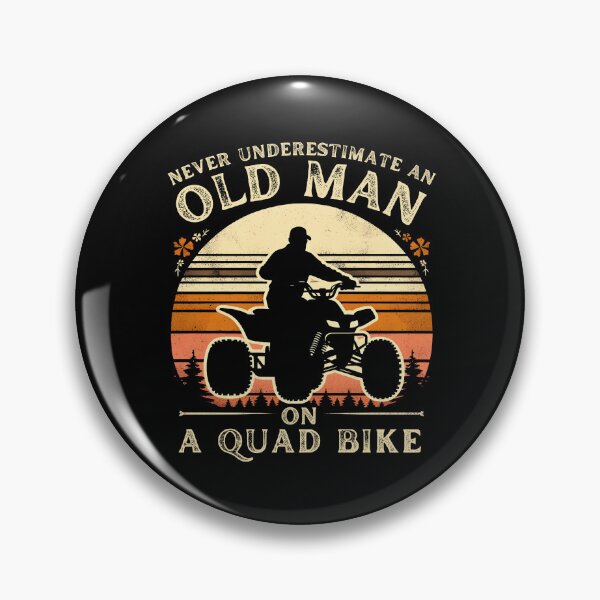 Item preview, Never Underestimate an Old Man on a Quad Bike Vintage ATV designed and sold by PantatKiller.