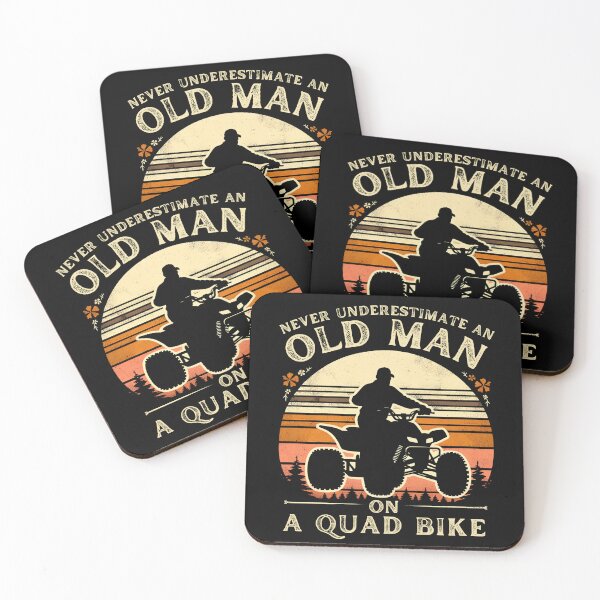 Item preview, Never Underestimate an Old Man on a Quad Bike Vintage ATV designed and sold by PantatKiller.