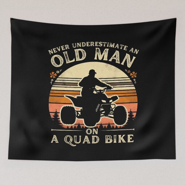 Item preview, Never Underestimate an Old Man on a Quad Bike Vintage ATV designed and sold by PantatKiller.