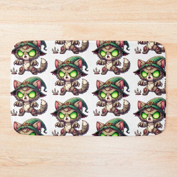 Item preview, Cute Kawaii Zombie Halloween Horror Cat designed and sold by Redblackman.