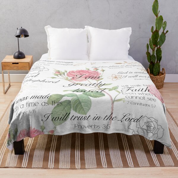 Item preview, Positive affirmations Christian inspirational Bible verses roses flowers butterfly designed and sold by Inktown.