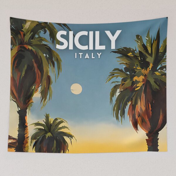 Item preview, Sicily Italia Poster designed and sold by ZionPosteria.