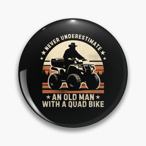 Item preview, Old Man on a Quad Bike Never Underestimate ATV Vintage designed and sold by PantatKiller.