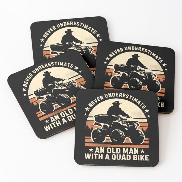 Item preview, Old Man on a Quad Bike Never Underestimate ATV Vintage designed and sold by PantatKiller.