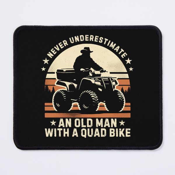 Item preview, Old Man on a Quad Bike Never Underestimate ATV Vintage designed and sold by PantatKiller.