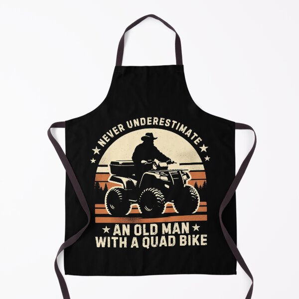 Item preview, Old Man on a Quad Bike Never Underestimate ATV Vintage designed and sold by PantatKiller.