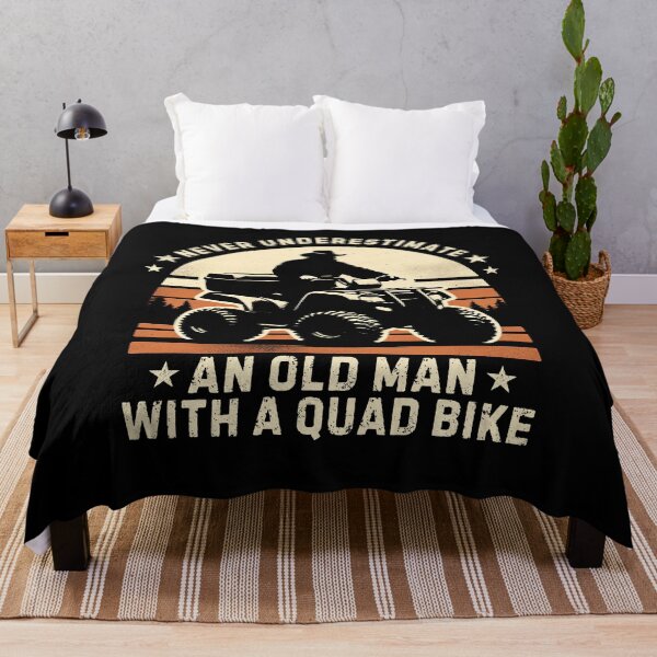 Item preview, Old Man on a Quad Bike Never Underestimate ATV Vintage designed and sold by PantatKiller.