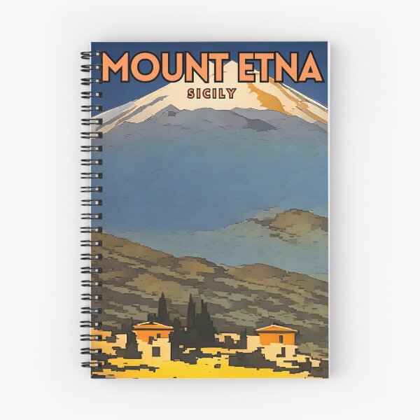 Item preview, Mount Etna Sicily Vintage designed and sold by ZionPosteria.