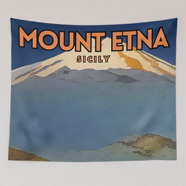Item preview, Mount Etna Sicily Vintage designed and sold by ZionPosteria.