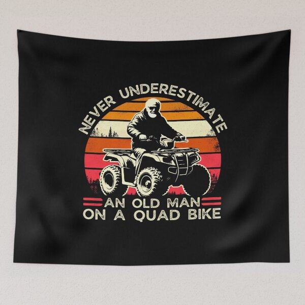 Item preview, Never Underestimate a Vintage Quad Bike Rider Old Man on ATV designed and sold by PantatKiller.