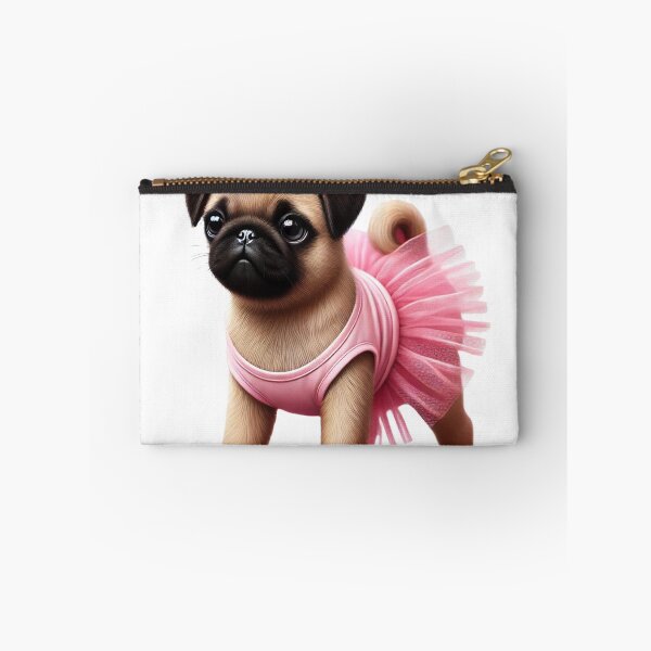 Item preview, Sweet, little pug in a pink tutu. designed and sold by toypoodlemom.