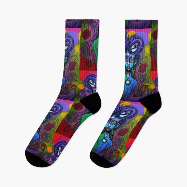 Item preview, Abstract Colorful Face Art  designed and sold by TheDarkWardrobe.