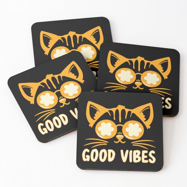 Item preview, Good Vibes Cat designed and sold by ArtsyLani.