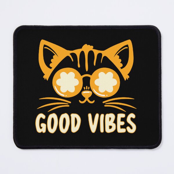 Item preview, Good Vibes Cat designed and sold by ArtsyLani.