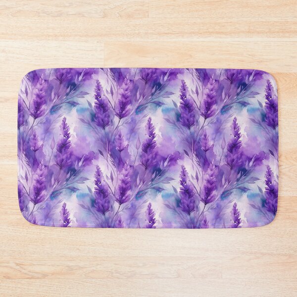Item preview, Seamless pattern of lavander in watercolor style designed and sold by creativekrish.