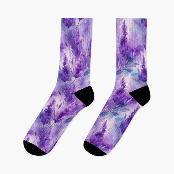 Item preview, Seamless pattern of lavander in watercolor style designed and sold by creativekrish.