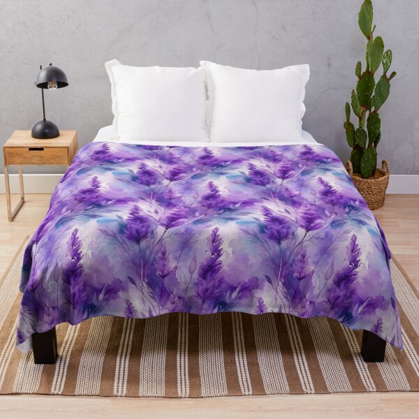 Item preview, Seamless pattern of lavander in watercolor style designed and sold by creativekrish.