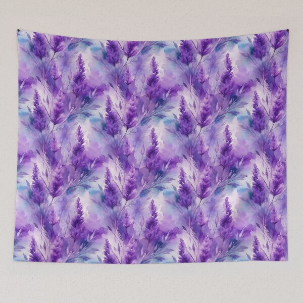 Item preview, Seamless pattern of lavander in watercolor style designed and sold by creativekrish.