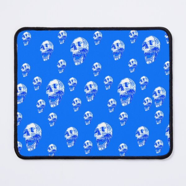 Item preview, Laughing skull blues and white 2 designed and sold by SueKnox.