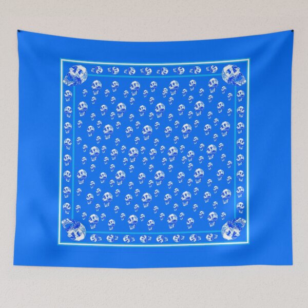 Item preview, Laughing skull blues and white 2 designed and sold by SueKnox.