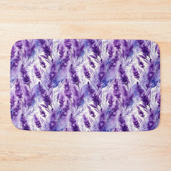 Item preview, Seamless pattern of lavander in watercolor style designed and sold by creativekrish.