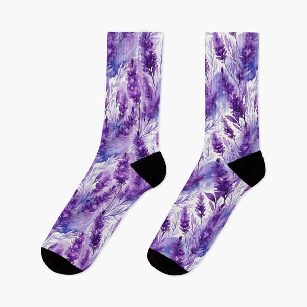 Item preview, Seamless pattern of lavander in watercolor style designed and sold by creativekrish.