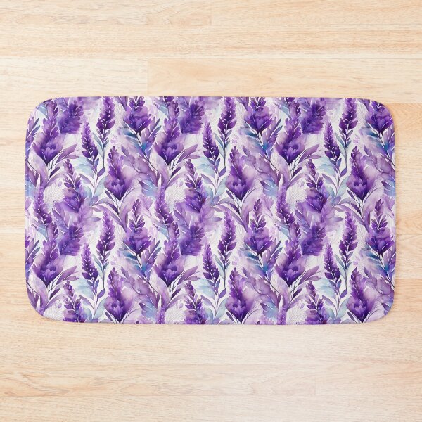 Item preview, Seamless pattern of lavander in watercolor style designed and sold by creativekrish.