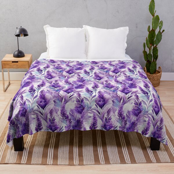 Item preview, Seamless pattern of lavander in watercolor style designed and sold by creativekrish.