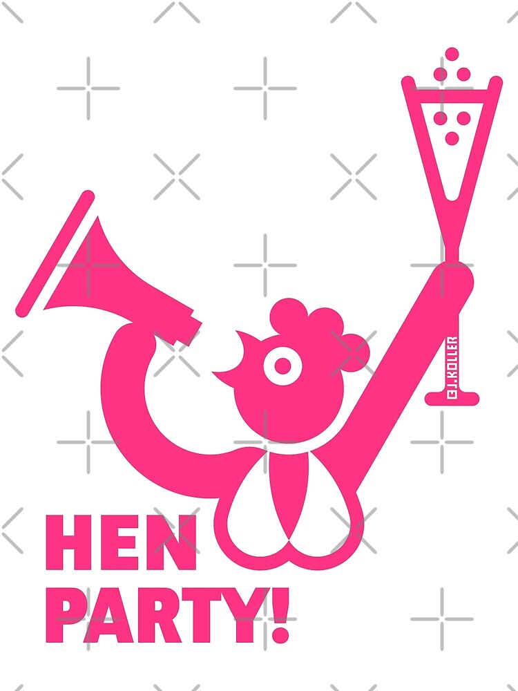Hen Party! (Team Bride / Hens Night / Bachelorette Party / Chicks Party /  Pink) Greeting Card for Sale by MrFaulbaum